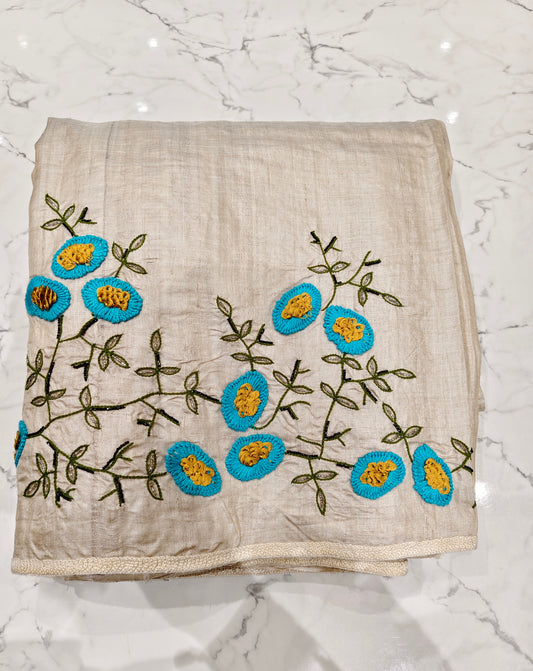 Tussar silk saree
